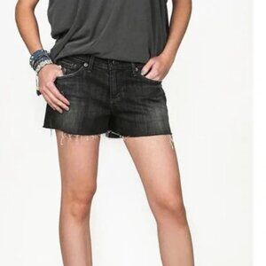 AG Adriano Goldschmied “The Bonnie” Relaxed Frayed Jean Short - Denim Sz 28